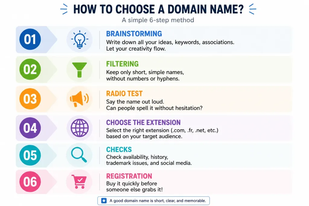 The method to find your domain name