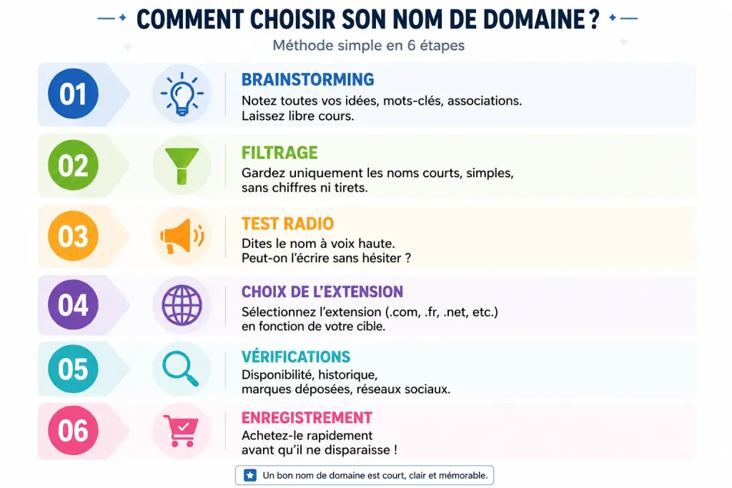 Méthode pour trouver votre nom de domaine